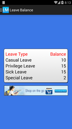 Leave Manager for Android Leave Manager for Android
