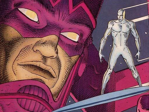 Silver Surfer and Galactus by Moebius