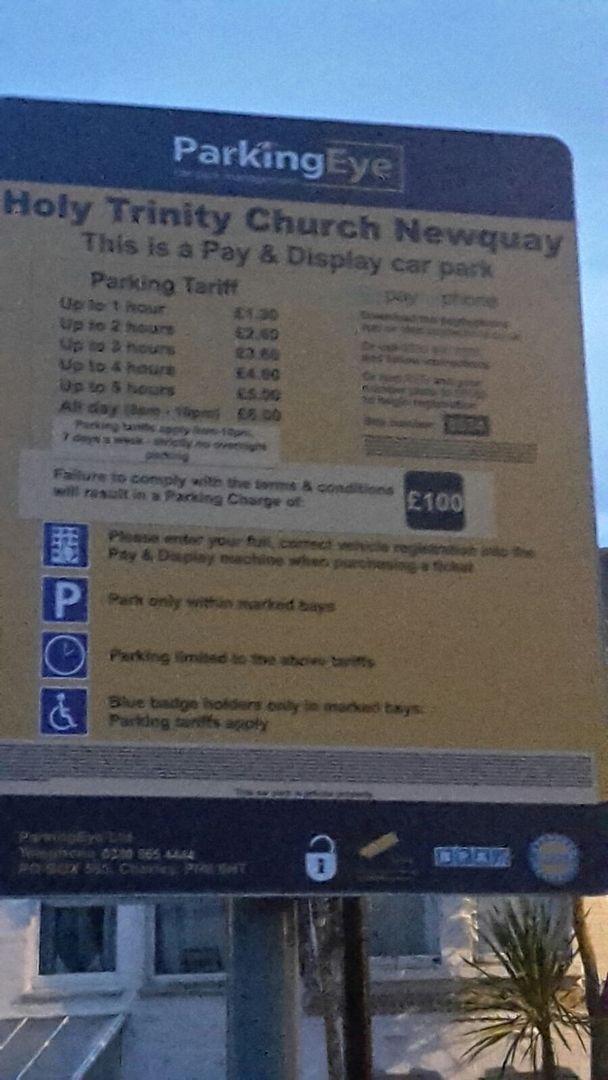 Holy Trinity Church Car Park Newquay Holy Trinity Church Car Park Newquay