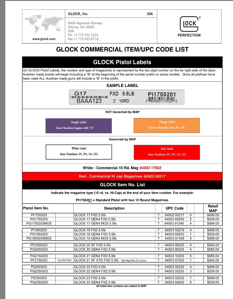 Purple label Glock? What does it mean?