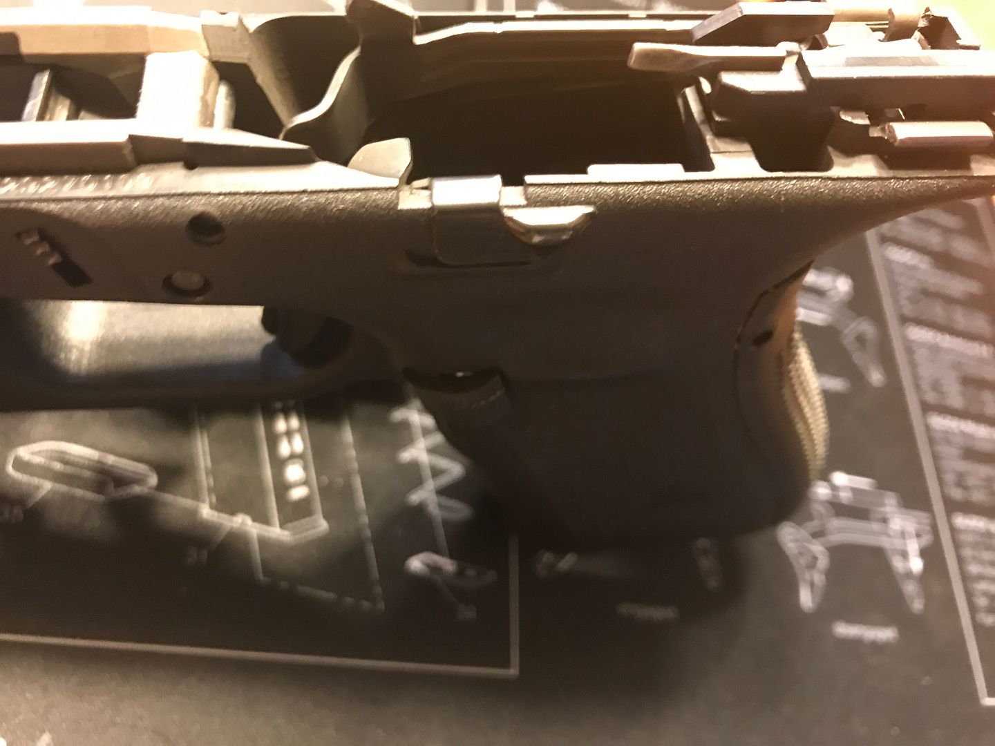 Gen5 G19 trigger mech housing and trigger bar will fit in a Gen 4 Glock