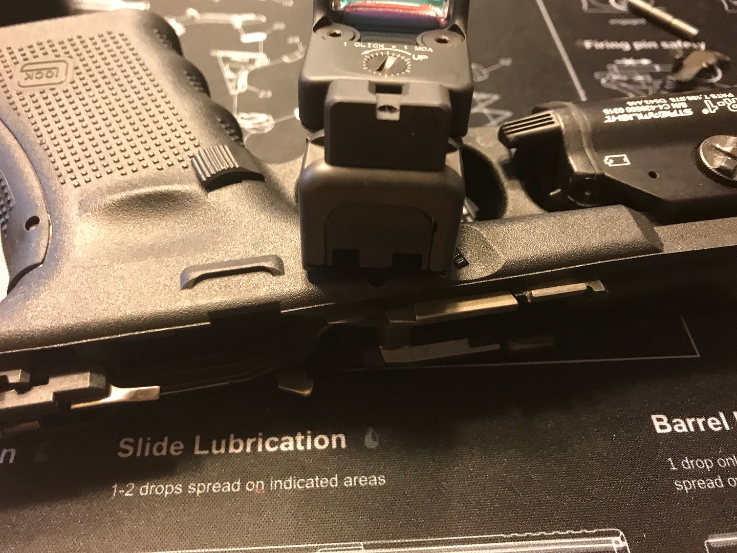 Gen5 G19 trigger mech housing and trigger bar will fit in a Gen 4 Glock