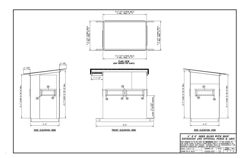 4X6 Deer Blind Plans