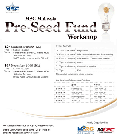 mdec preseed fund