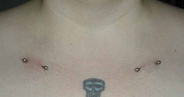 Collar Bone Piercings. Collarbone Piercings