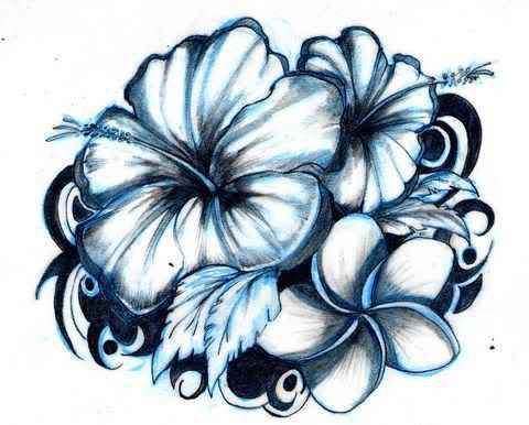 Floral Tattoos on Tattoos    Hawaiian Flowers Picture By Angel De Guarda   Photobucket