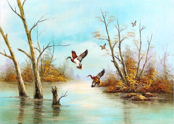 nature art paintings funny