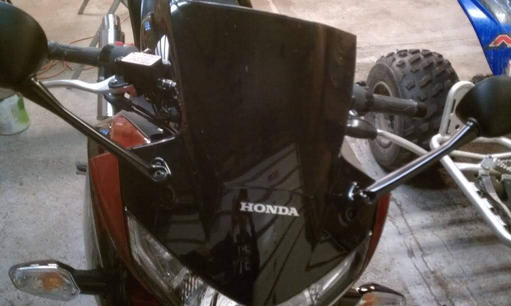 Honda cbr250r tinted windscreen #2