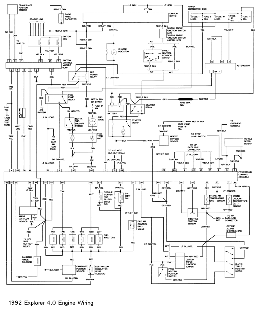 1992 ford ranger wiring diagram