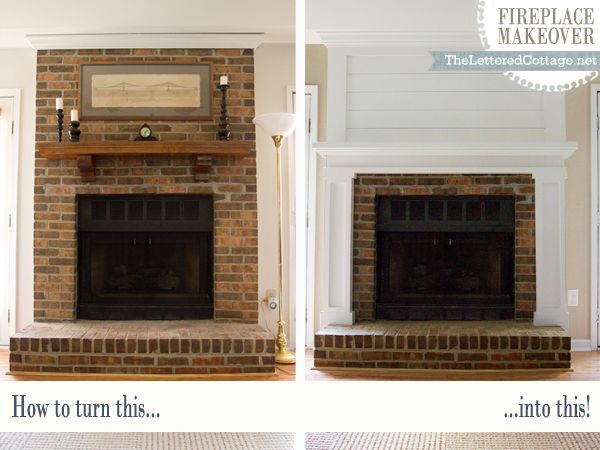 Fireplace Makeover | The Lettered Cottage