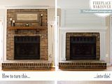 Easy Brick Fireplace Makeovers