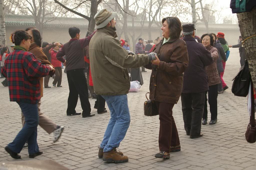 Dancing at a Beijing Park Pictures, Images and Photos