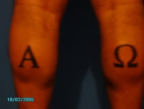alpha and omega tattoos. im getting the alpha and omega