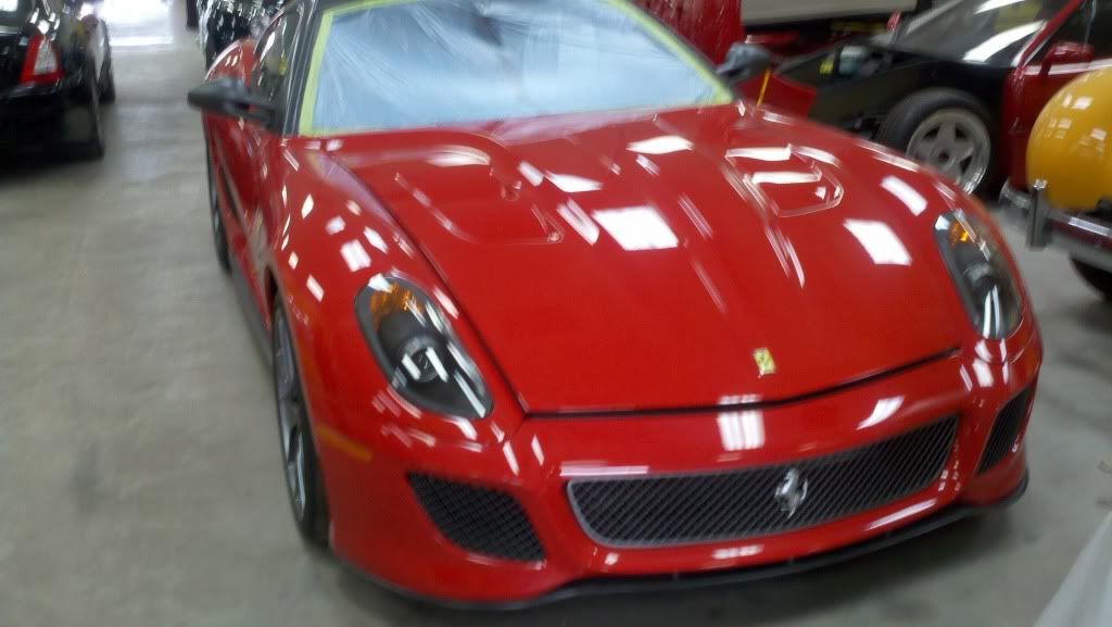 599 GTO Car had just arrived the windshield was cracked