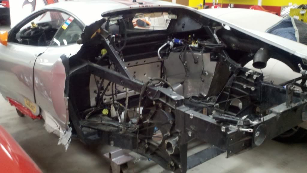 One of the many track cars that were there it had flipped a few times he said.