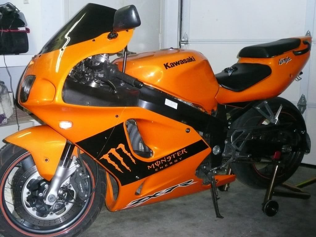 a black monster decal