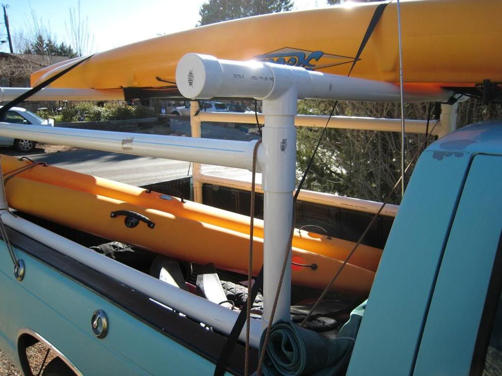 PVC Kayak Truck Bed Rack