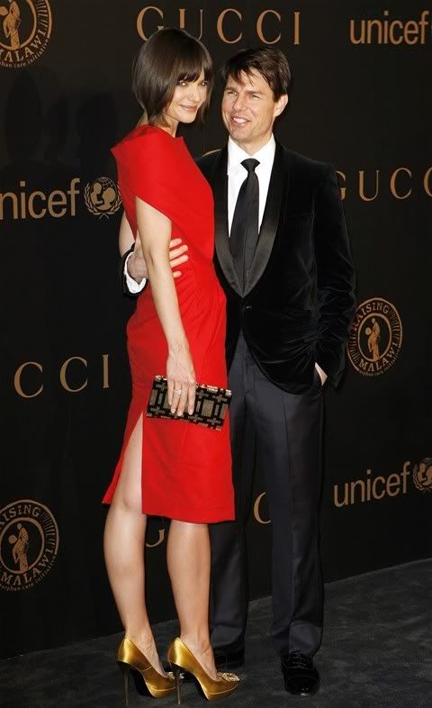 Tom Cruise And Katie Holmes At UN Fund-raising Dinner For Malawi Orphans
