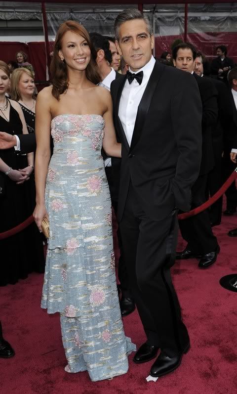 George Clooney And Sara Larson At The Oscars