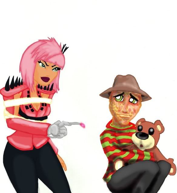 nicki minaj barbies back. Nicki Minaj Vs Freddy Krueger