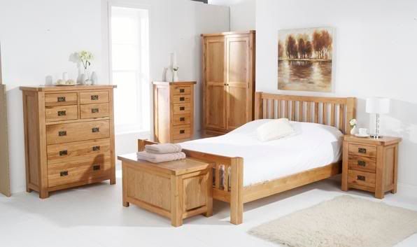 oak bedroom furniture set