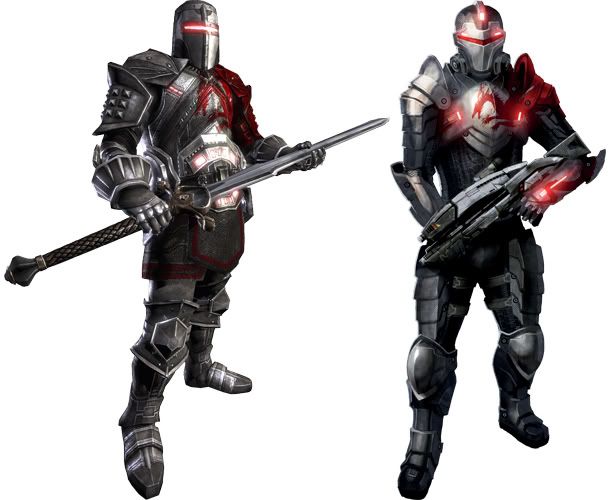 Right is Mass Effect 2 version maybe if the helmets where switched?