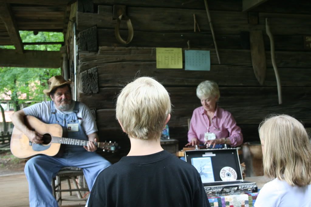 Kids listening to music at Museum of Appalachia by Shannon Hurst Lane