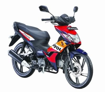 Blade Repsol Honda Kelir Blade yang berdandan ala tunggangan Dani Pedrosa, Repsol Honda.