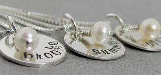 Sterling Impressions Handstamped Precious Petites Child's Birthstone Name Necklace