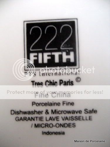 222 Fifth TRES CHIC PARIS Small Bowls Fruit/Dessert  