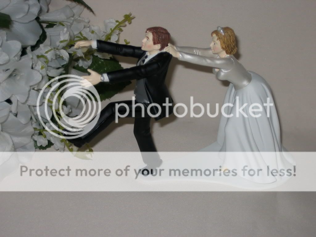 wilton bride and groom oh no you don t cake topper