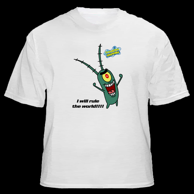 Spongebob Square Pants Plankton Rule The World New | eBay