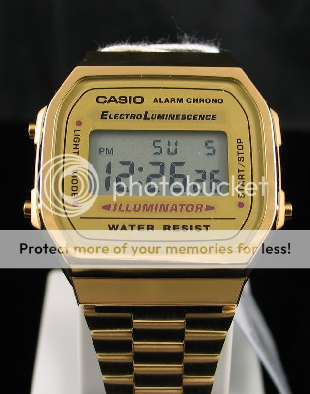 Casio Vintage Retro Gold Digital Watch A168WG A168 New