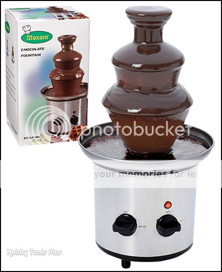 Maxam® 3 Tier Stainless Steel Chocolate Fountain