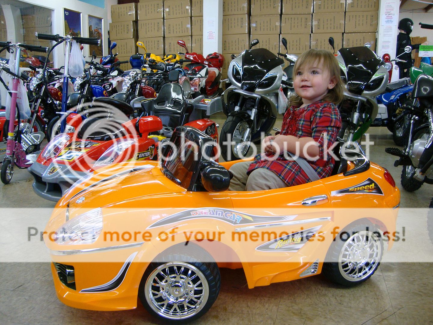 Orange Ride On Car Power Kids Wheels Remote Control Ride On 6V 