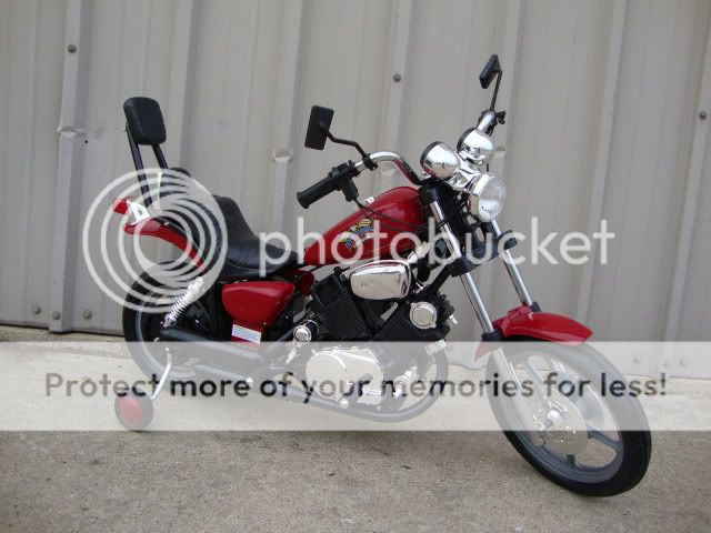 Kids Electric Bike Battery Power Ride on Motorcycle Harley 15" Wheels 6V Chopper
