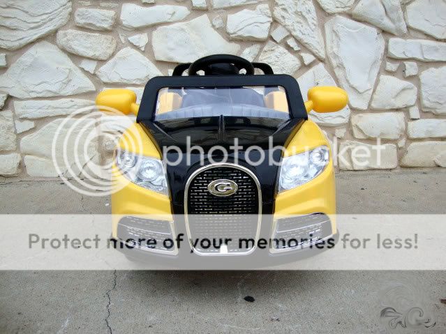 Sporty Yellow Ride On Car Power 6V Wheels Battery Remote Controlled 