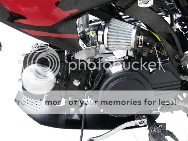 Sporty Red Black 125 cc Apollo Dirt Bike Gas Powered 125 Pit Bike Free 