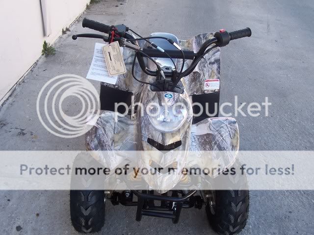 Sporty Camo Kids Atv 110cc Quad 4 Wheeler Off Road Foot Brake + Remote 