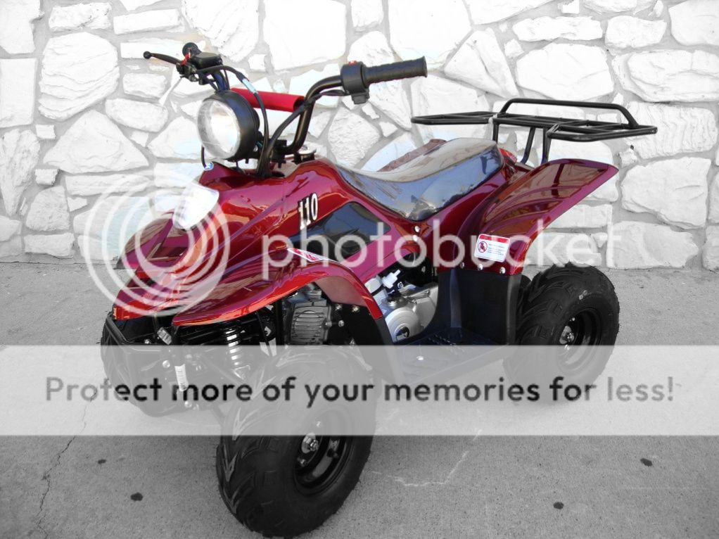 Pink Camo 2012 Kids Sporty ATV Youth Auto Quad 4 Wheeler 110 ATV 