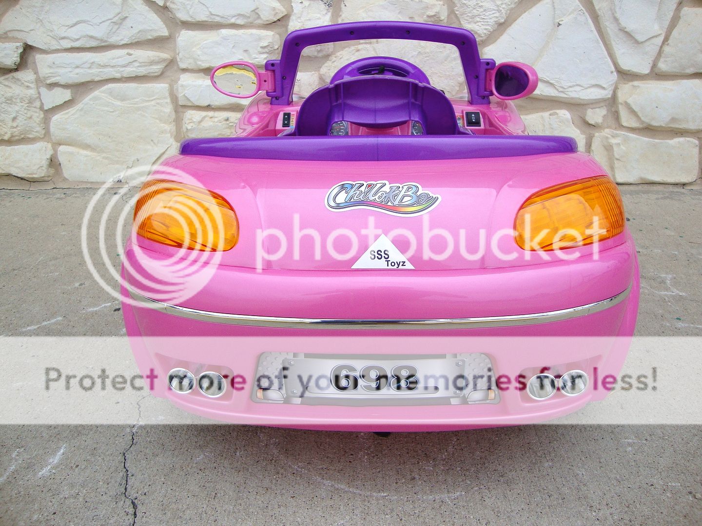 New Pretty Pink Kids Ride on Car Pink Power Remote Control Wheels R C