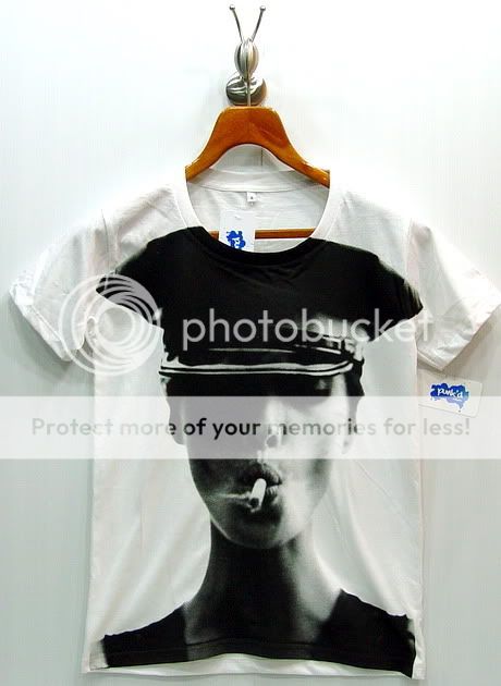 KATE MOSS Ciggy Fashion SuperModel Punk Rock T Shirt S  