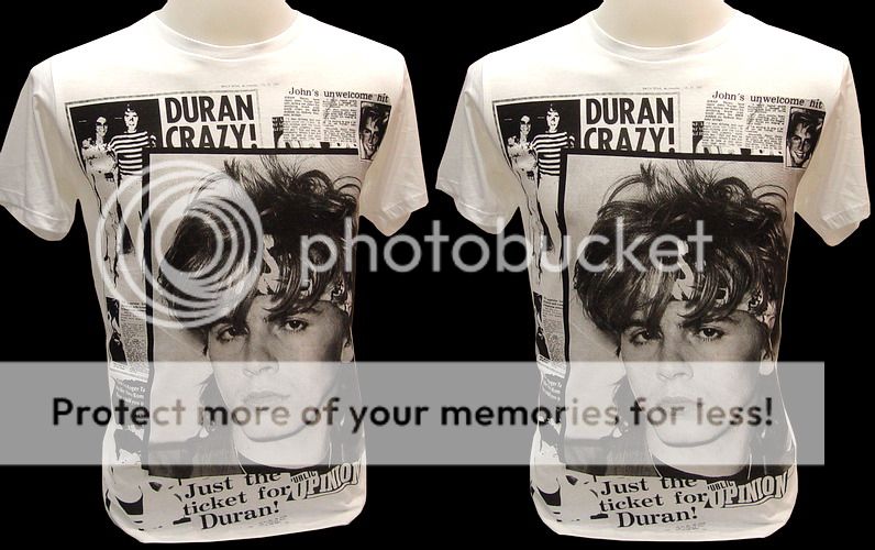 DURAN DURAN 80s Pop Rock Retro VTG Tour T Shirt S  