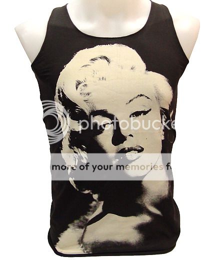 Marilyn Monroe Rock Tank T Shirt Kate Moss Warhol S