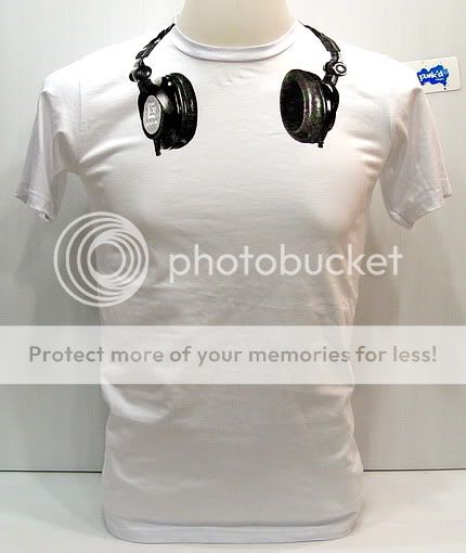 Dj Headphones MIX Retro Rave Party T Shirt Technics M  