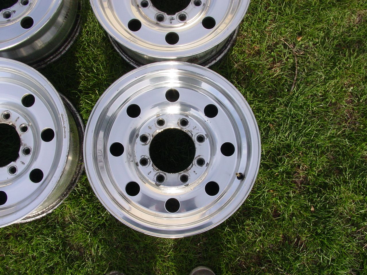 Original factory ford wheels in all original condition, show signs of